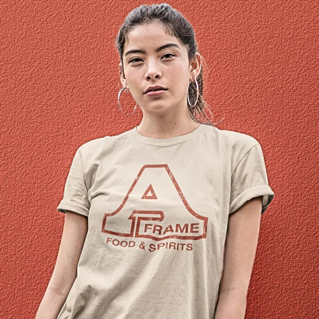 A Frame Restaurant Rockford Unisex Retro T-shirt - Bygone Brand