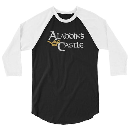 Aladdin's Castle Arcade unisex 3/4 sleeve raglan baseball tee