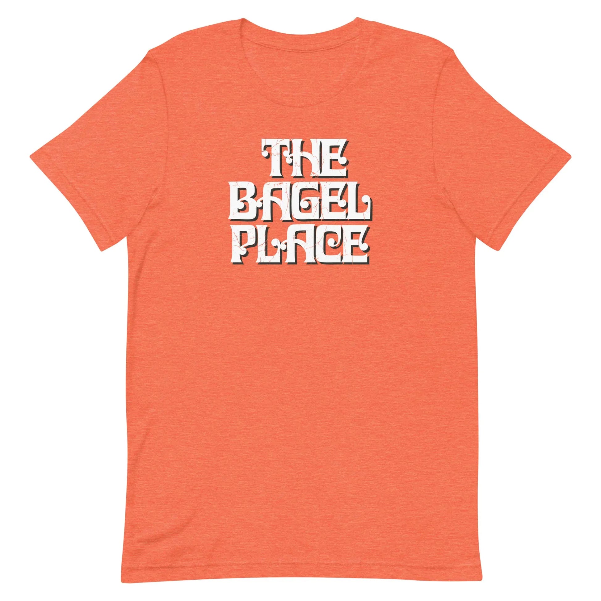 Bagel Place Rockford Unisex Retro T-shirt orange