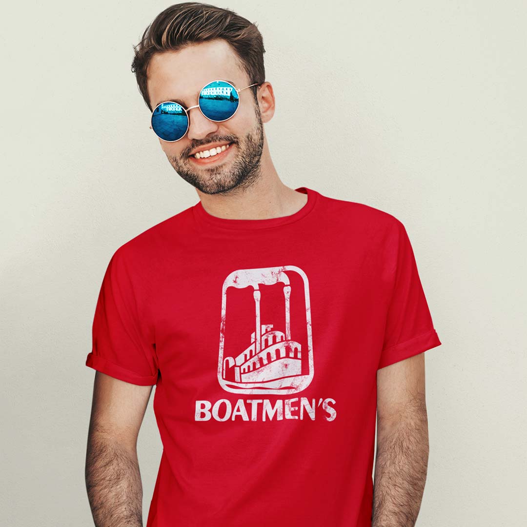 Boatmen’s Bank St. Louis Unisex Retro T-shirt-Bygone  Brand