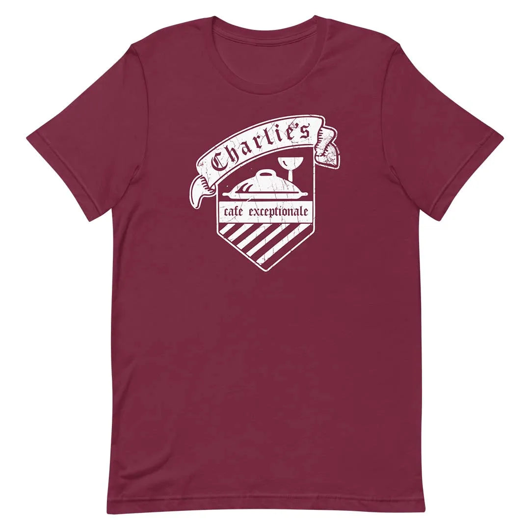 Charlie s Cafe Exceptionale Minneapolis Unisex Retro T shirt