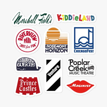 Chicago Sticker Sheet – Bygone Brand