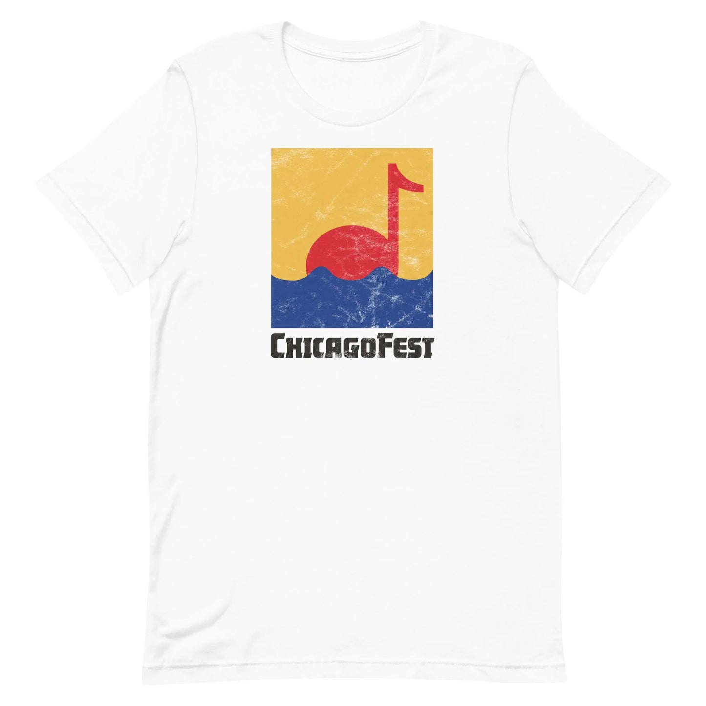 ChicagoFest Unisex Retro T-shirt white - Bygone Brand