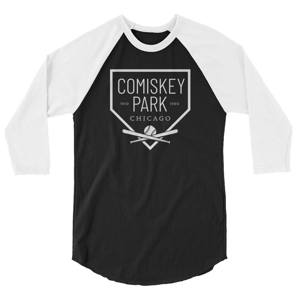 Comiskey Park Chicago Unisex 3/4 Sleeve Raglan Baseball Tee 2XL