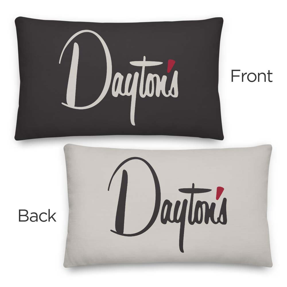 Dayton's Department Store Retro Pillow - Bygone Brand Rectangle
