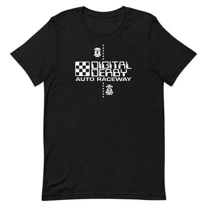 Digital Derby Auto Raceway Game Unisex Retro T-shirt