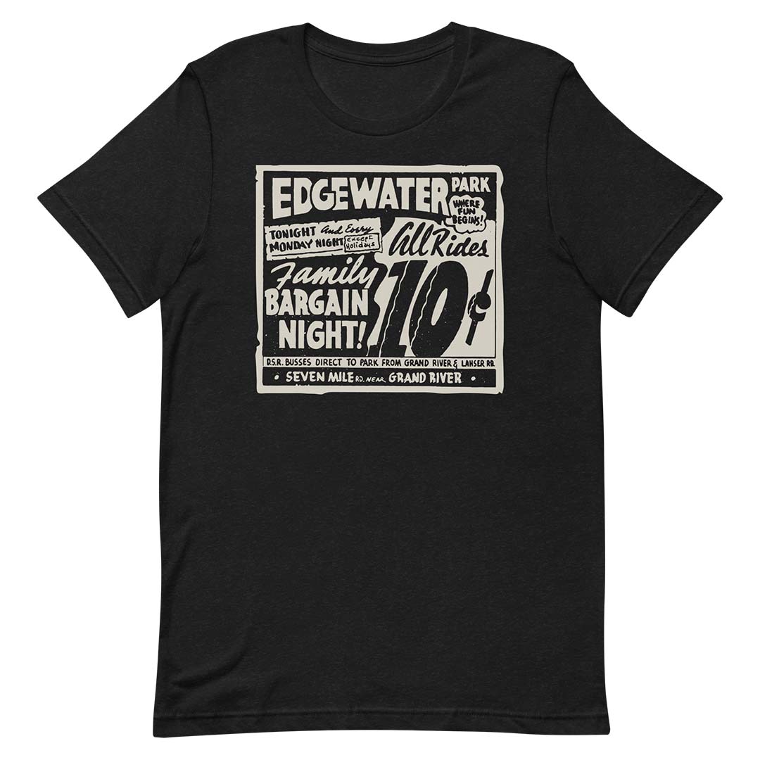 Edgewater Park Detroit Unisex Retro T-shirt – Bygone Brand
