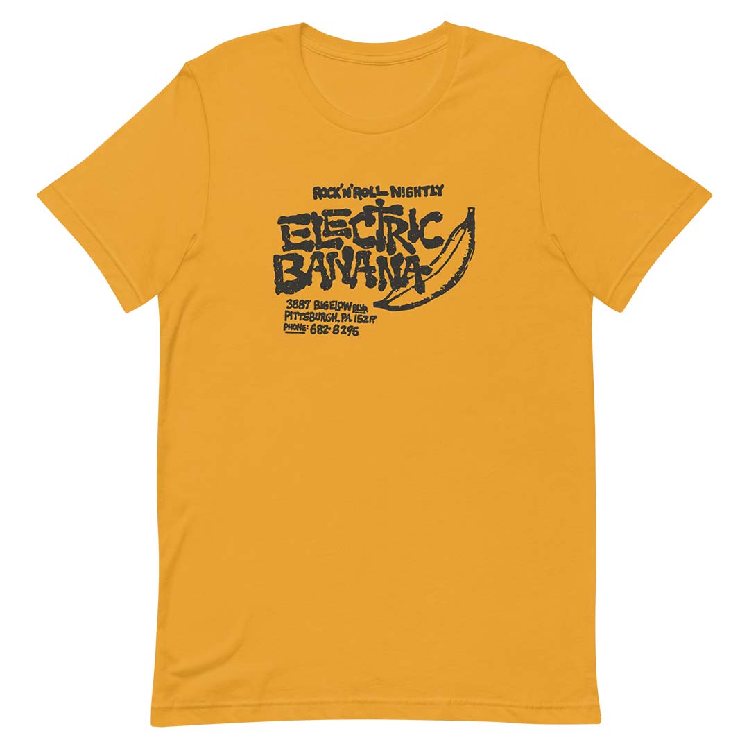 Electric Banana Pittsburgh Unisex Retro T-shirt
