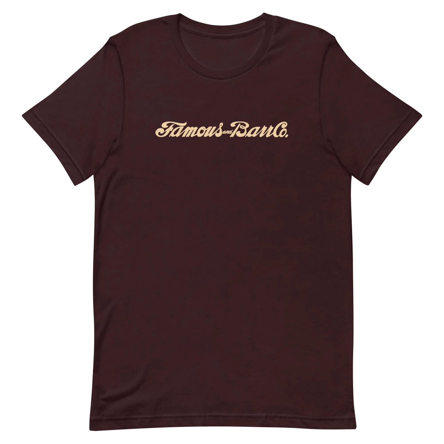 Famous Barr Unisex Retro T-shirt oxblood classic