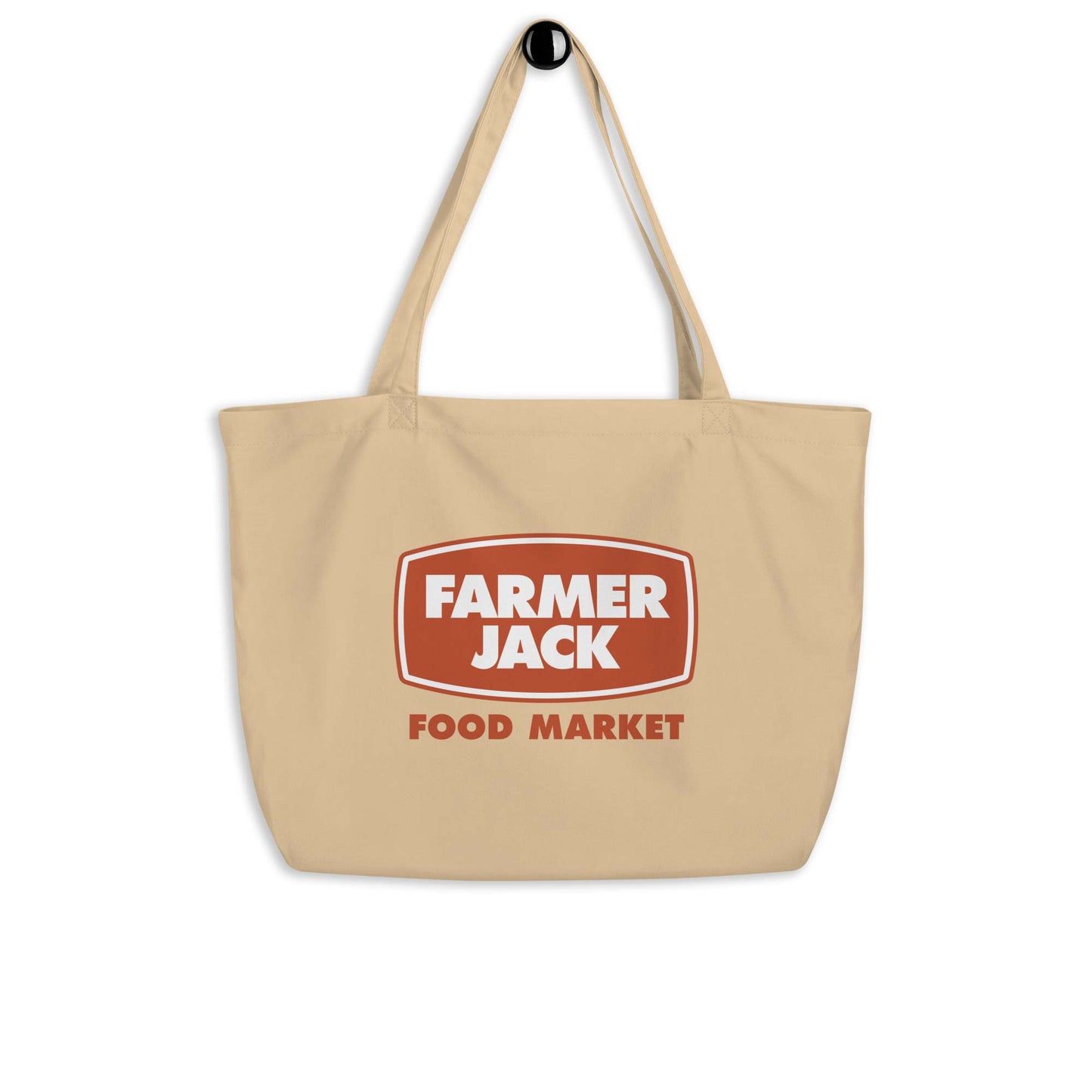Farmer Jack Supermarket Detroit Large organic tote bag