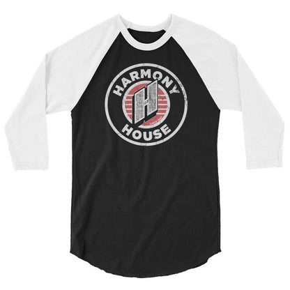 Harmony House Detroit unisex 3/4 sleeve raglan baseball tee