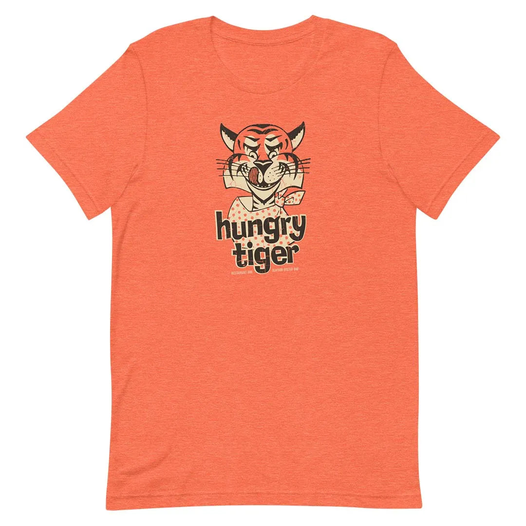 Hungry Tiger Restaurant Unisex Retro T-shirt