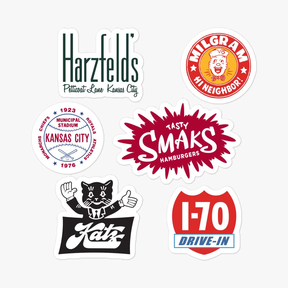 Kansas City Sticker Sheet – Bygone Brand