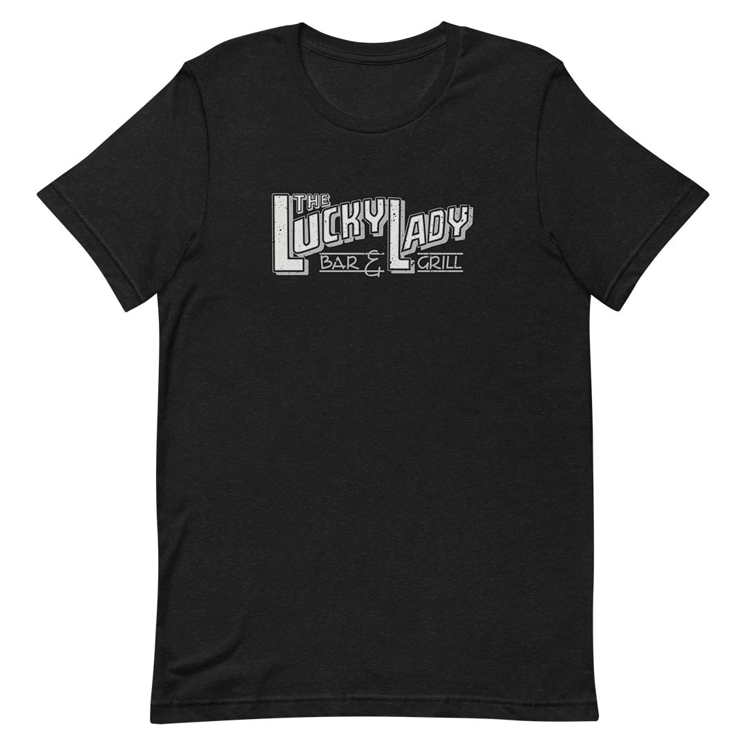 Lucky Lady Bar Peoria Unisex Retro T-Shirt