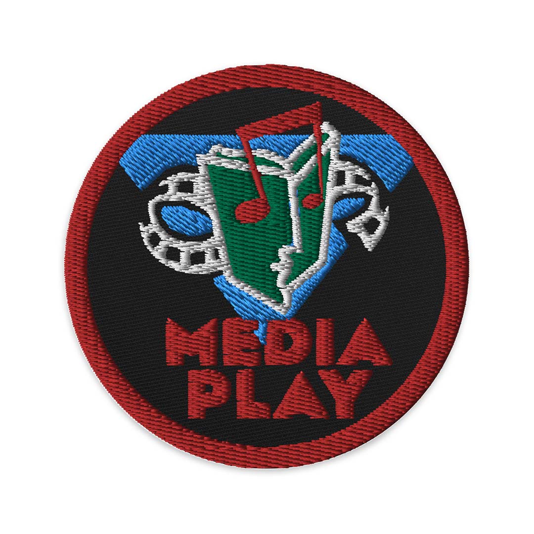 Media Play Music Store Embroidered Patch