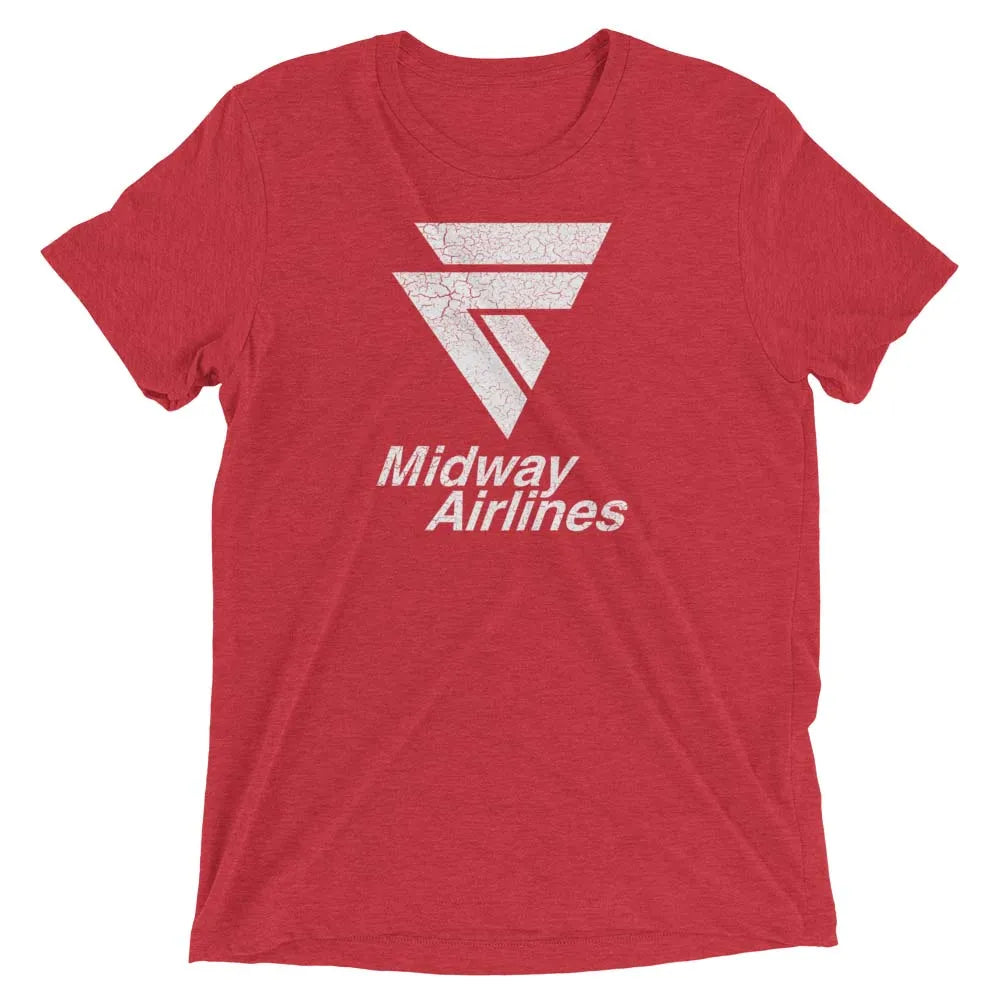 Midway Airlines Chicago Unisex Retro T-Shirt - Bygone Brand