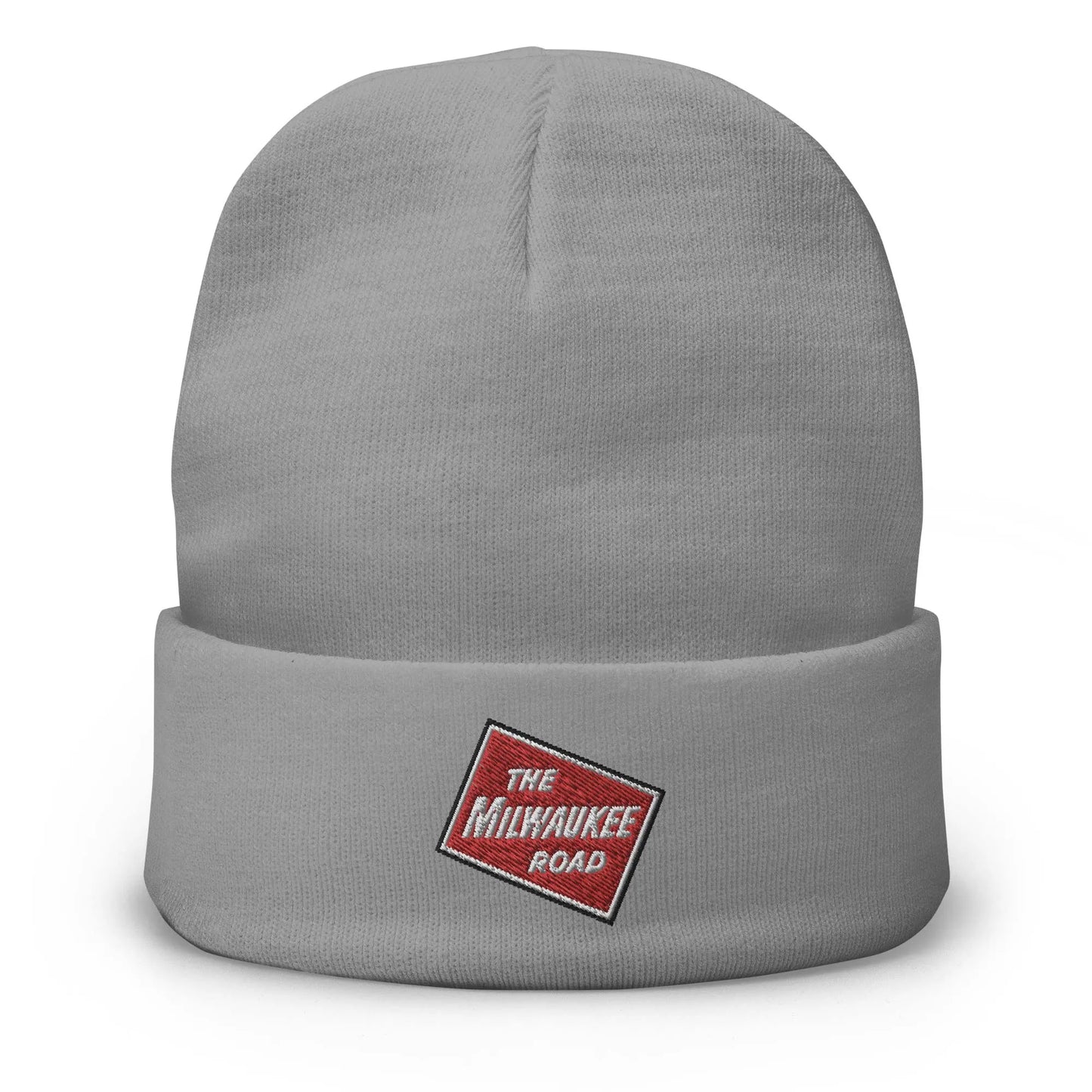 Milwaukee Road Railroad Embroidered beanie gray