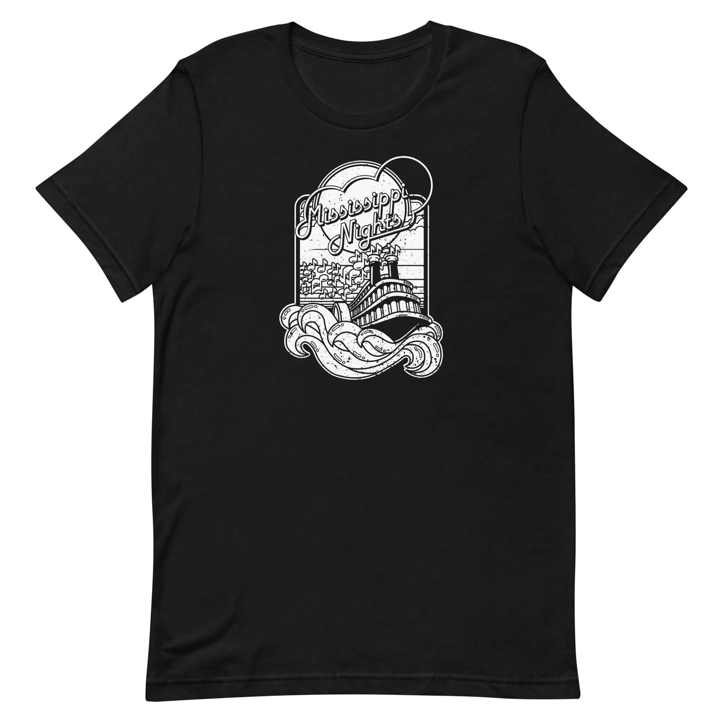 Mississippi Nights St. Louis Unisex Retro T-shirt black