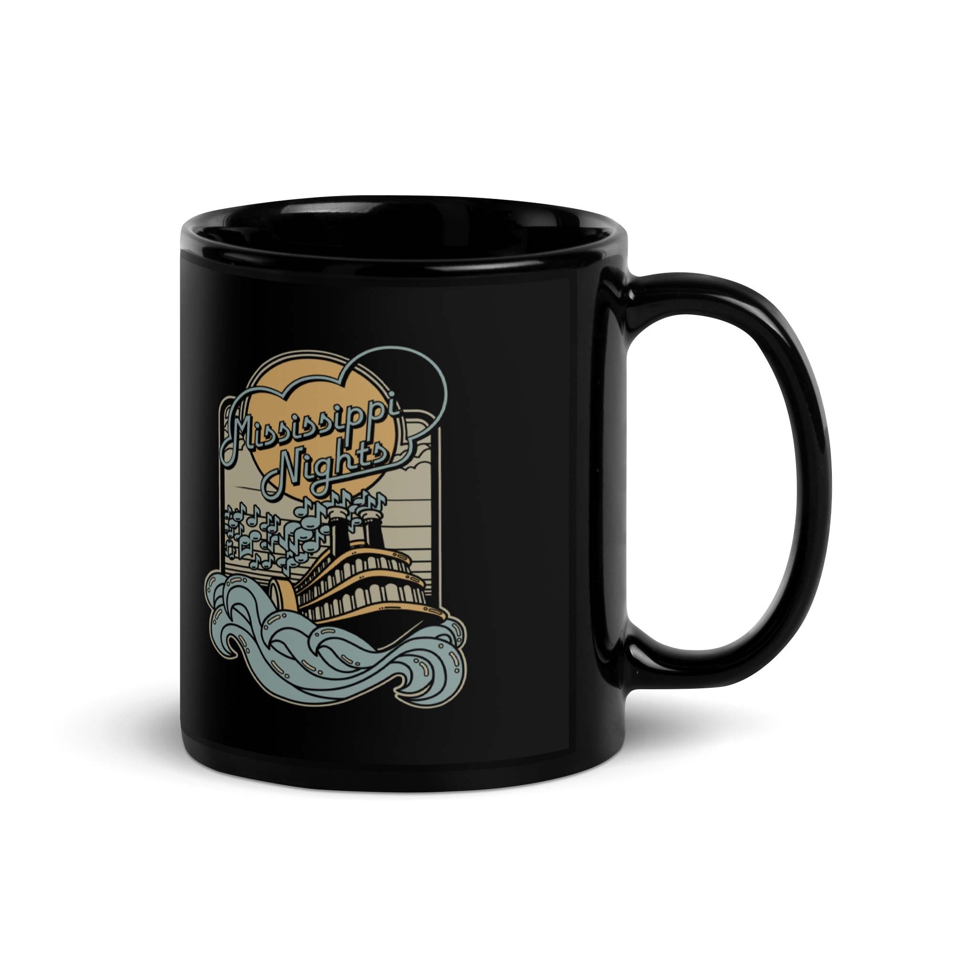Mississippi Nights St. Louis Black Coffee Mug - Bygone Brand