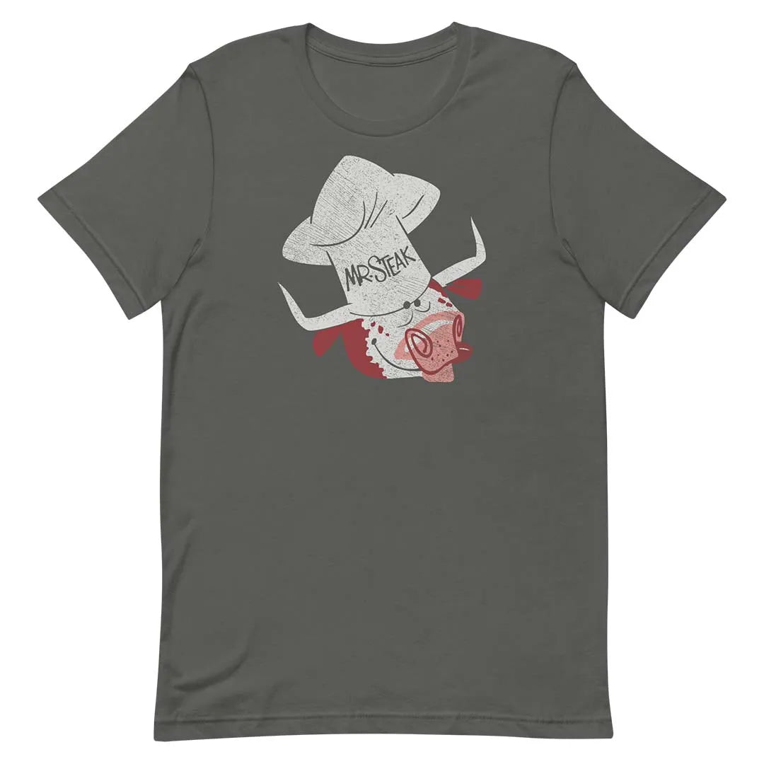 Mr. Steak Short-Sleeve Unisex Retro T-shirt