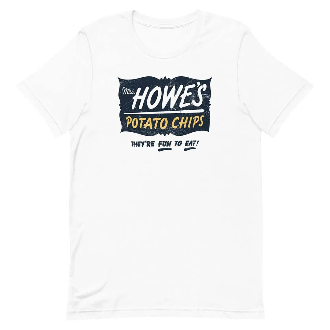 Mrs. Howes Potato Chips Milwaukee Unisex Retro T-shirt