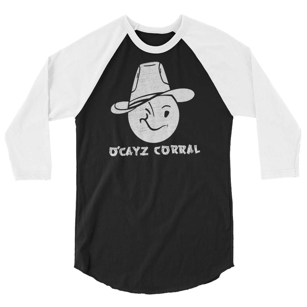O’Cayz Corral Madison unisex 3/4 sleeve raglan baseball tee