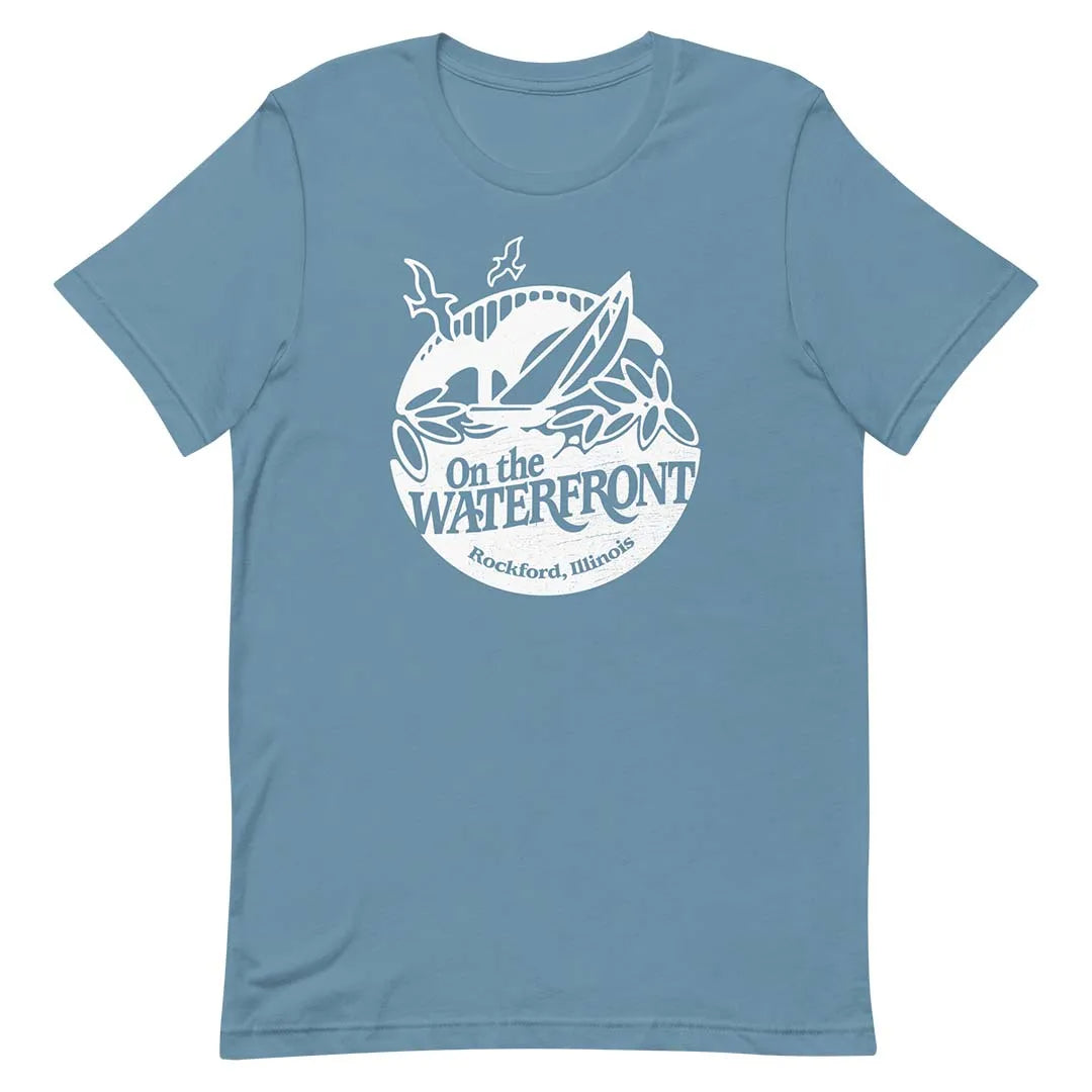 On the Waterfront Festival Rockford Unisex Retro T-shirt