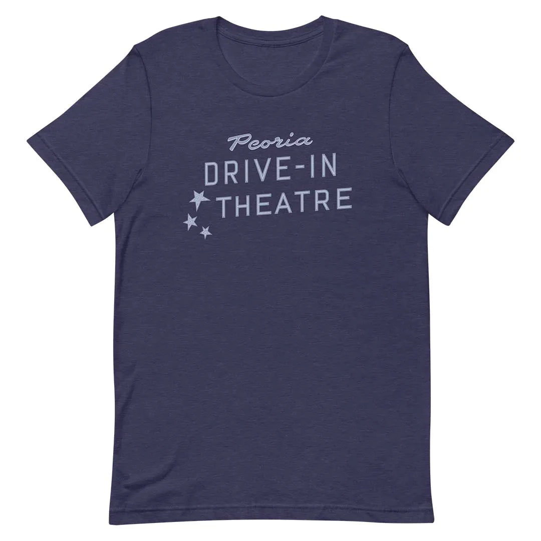 Peoria Drive-in Theater Unisex Retro T-shirt