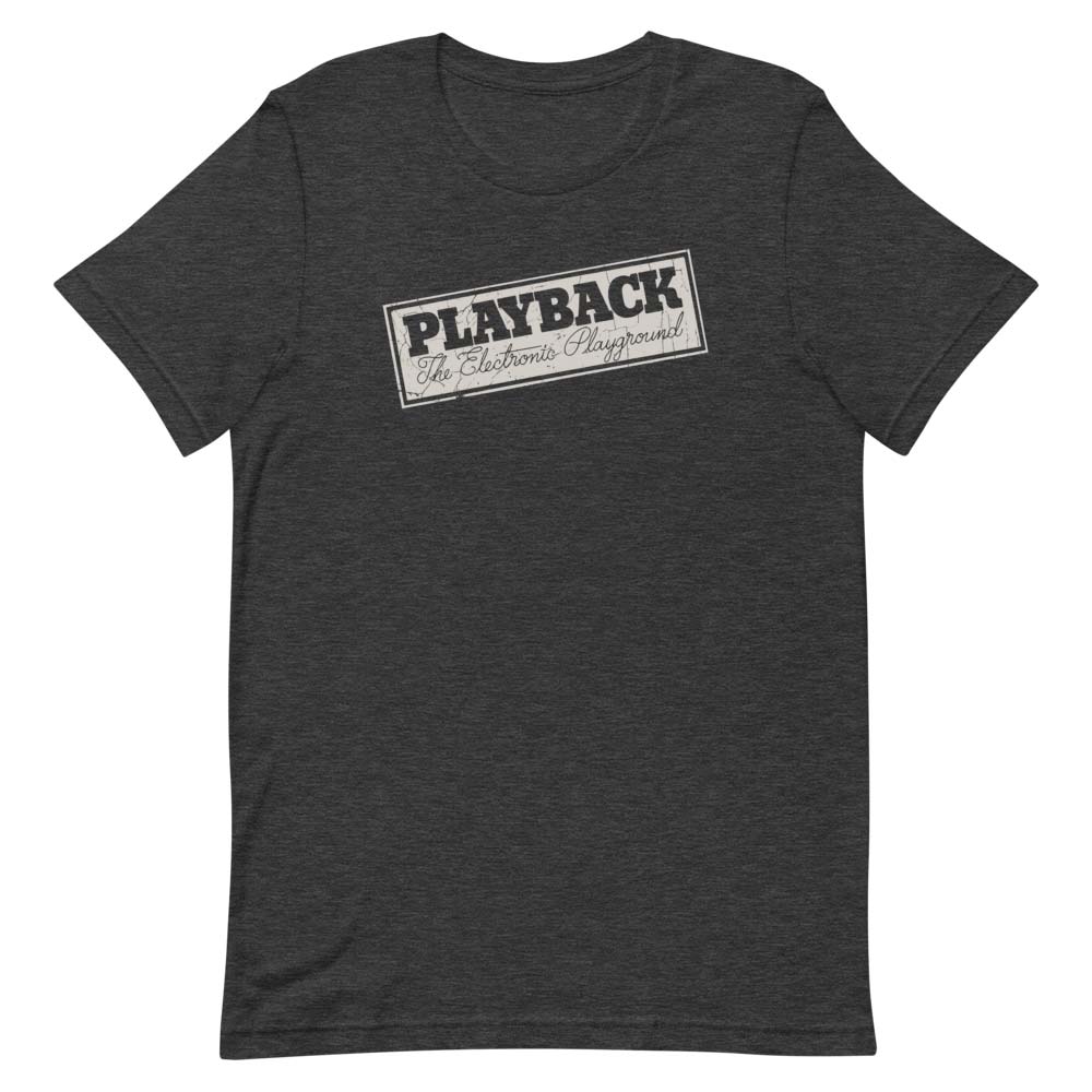 Playback-The Electronic Playground Chicago Unisex Retro T-shirt