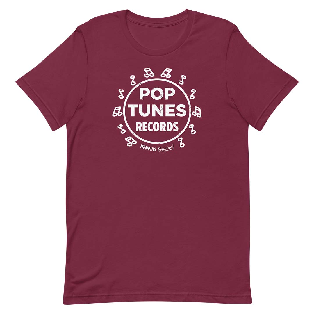 Pop Tunes Records Memphis Unisex Retro T-shirt