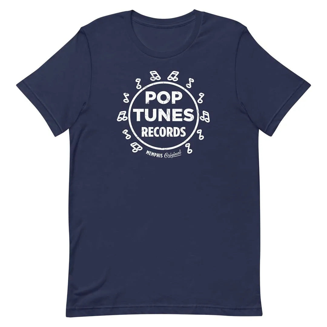 Pop Tunes Records Memphis Unisex Retro T-shirt