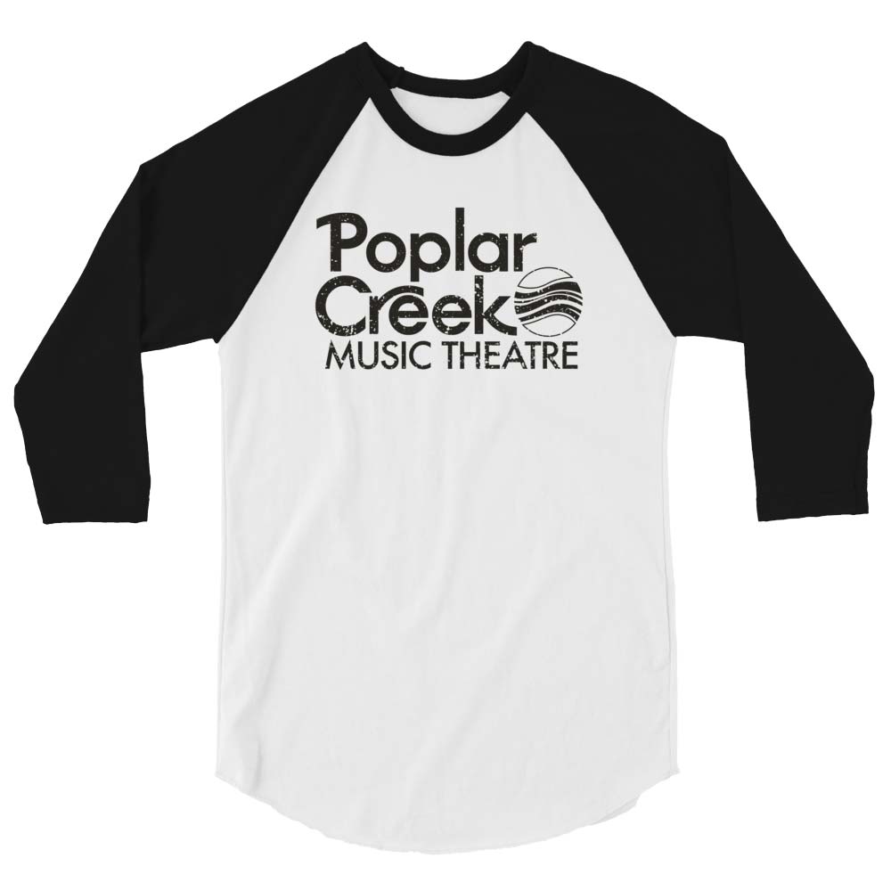 Poplar Creek Chicago unisex 3/4 sleeve raglan baseball tee