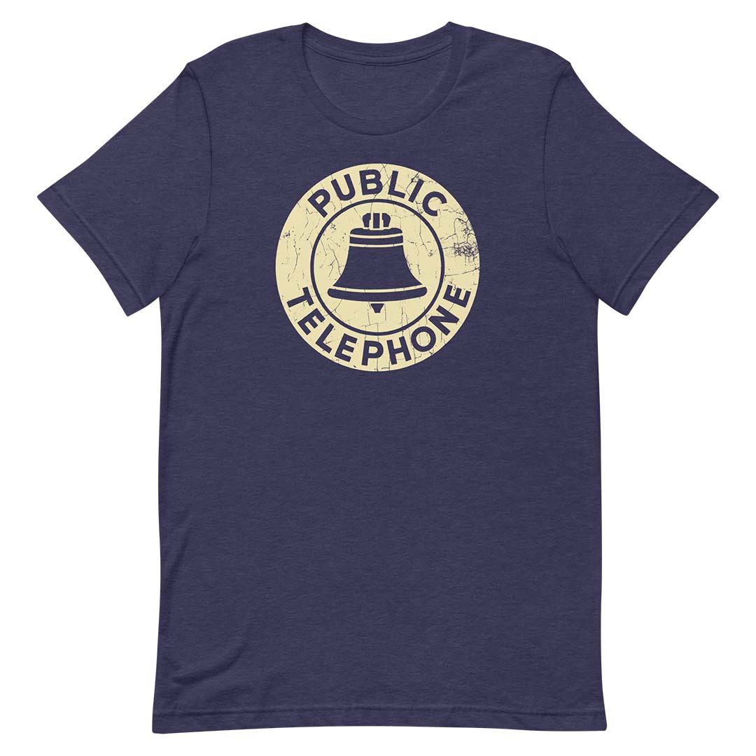 Public Telephone Short-Sleeve Unisex Retro T-shirt