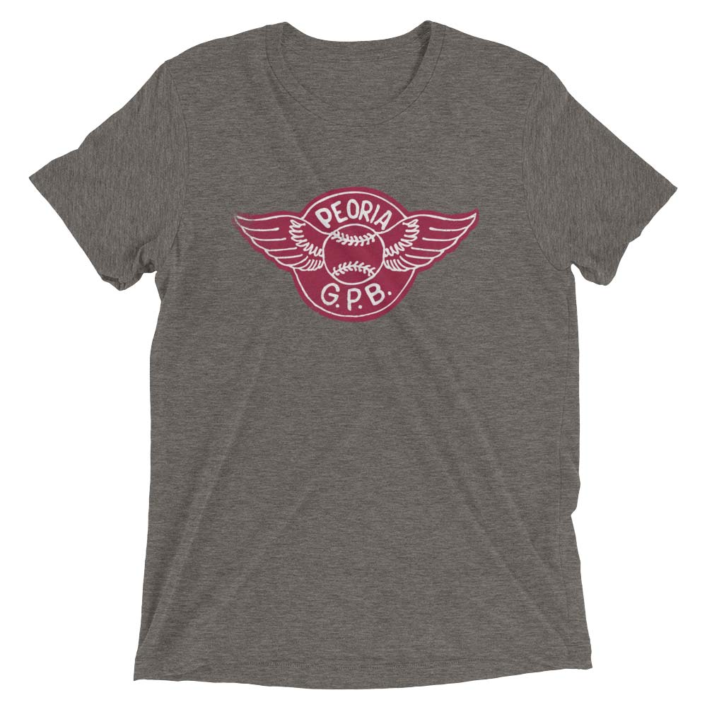 Peoria Redwings - Girls Professional Baseball Unisex Retro T-shirt