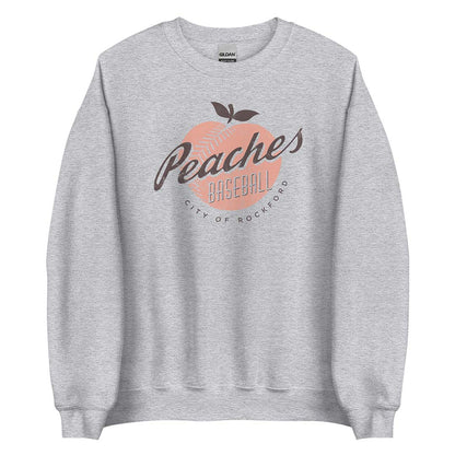 Rockford Peaches Baseball Unisex Retro Sweatshirt