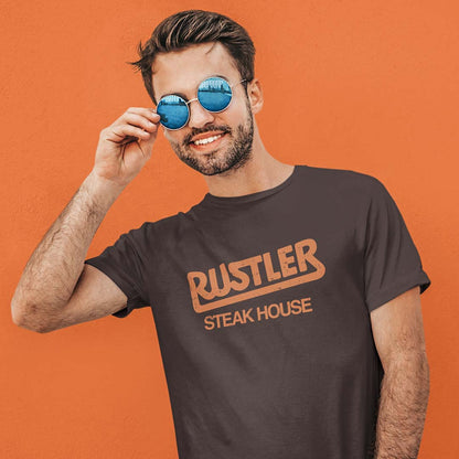 Rustler Steak House Unisex Retro T-Shirt - Bygone Brand