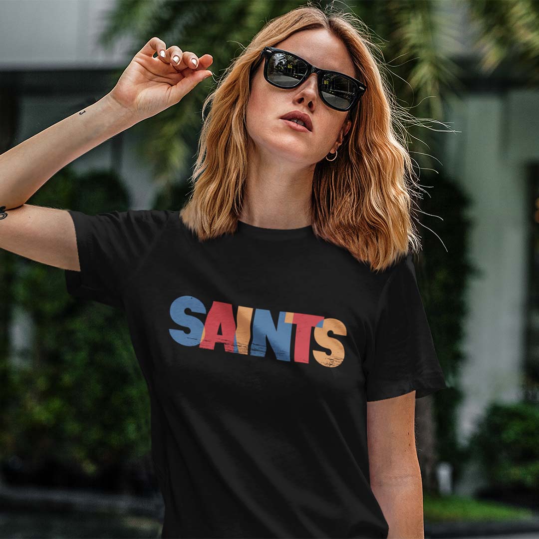 saints retro shirt