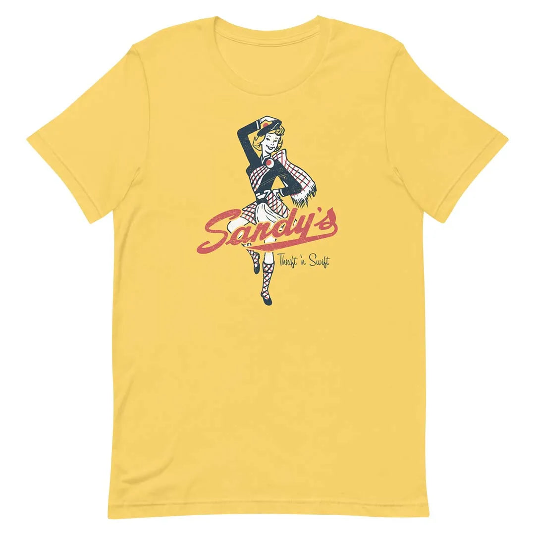 Sandy's Hamburgers Unisex Retro T-shirt