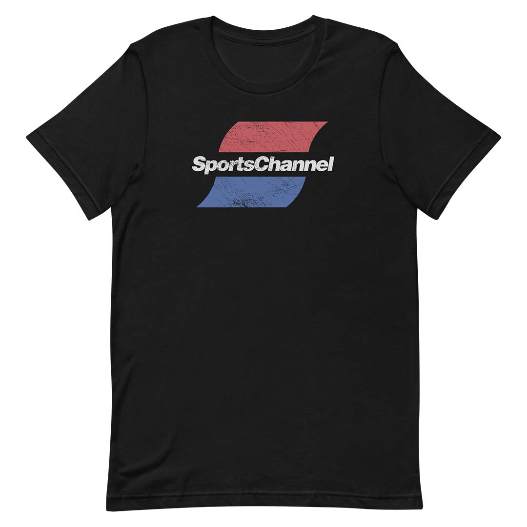 Sports Channel Unisex Retro T-shirt black