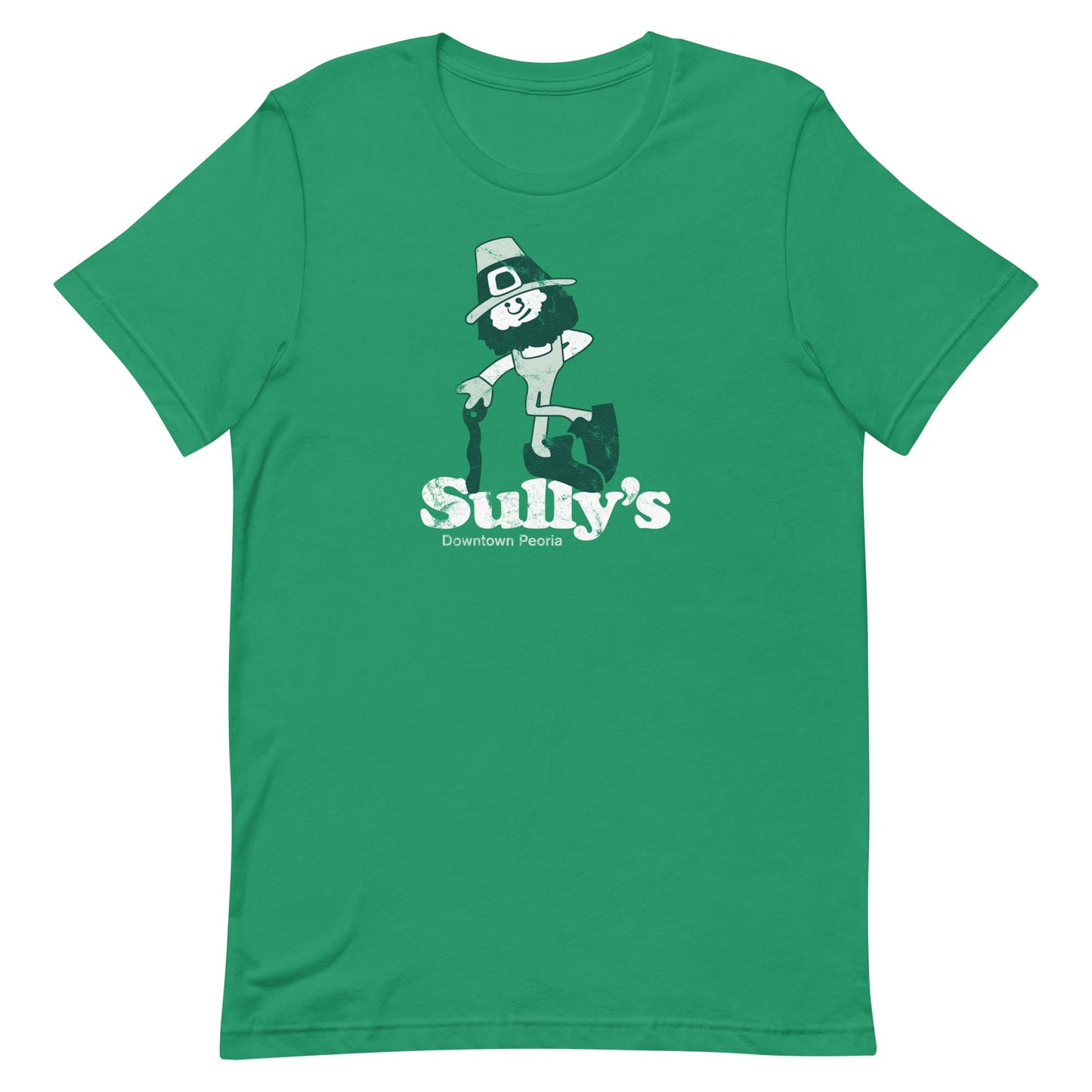 Sully's Pub Peoria Bar Unisex Retro T-shirt kelly