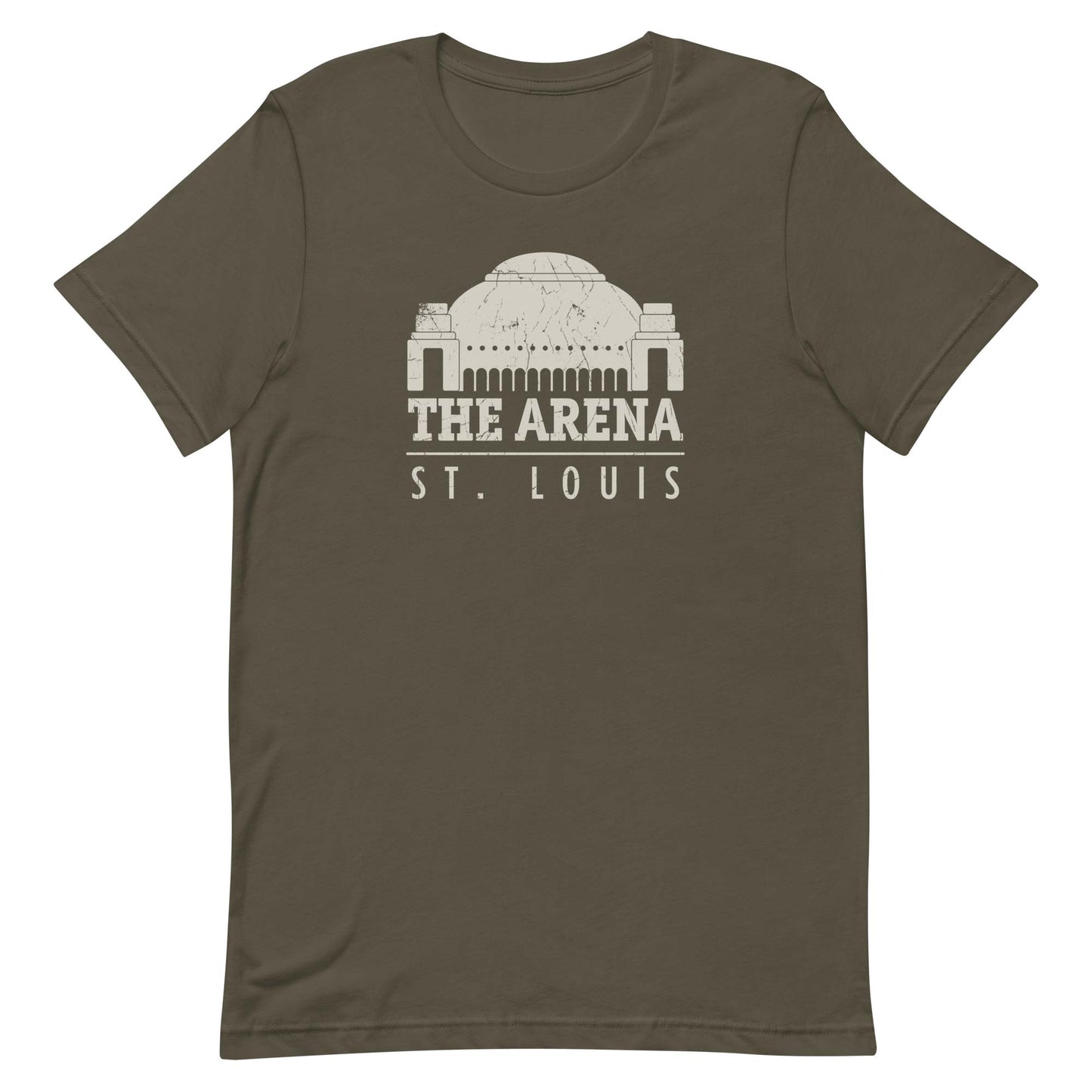 The Arena St. Louis Unisex Retro T-shirt army