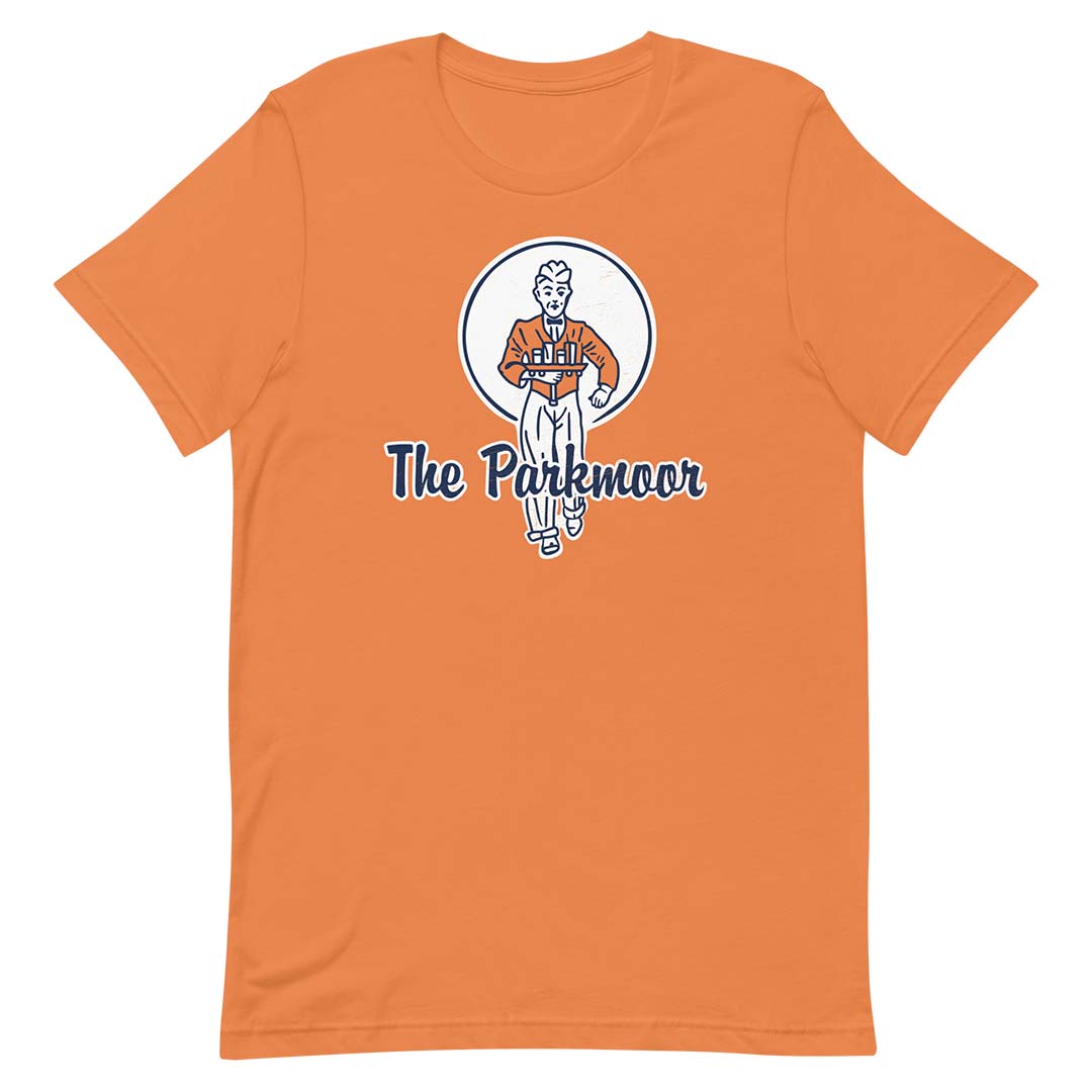 The Parkmoor St. Louis Unisex Retro T-shirt orange