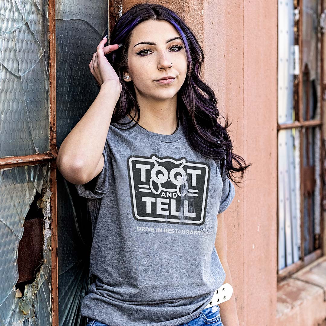 Toot and Tell Drive In Unisex Retro T-shirt