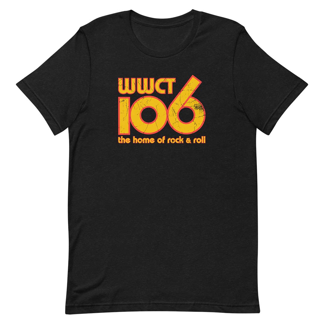 WWCT Rock 106 Peoria Radio Unisex Retro T-shirt