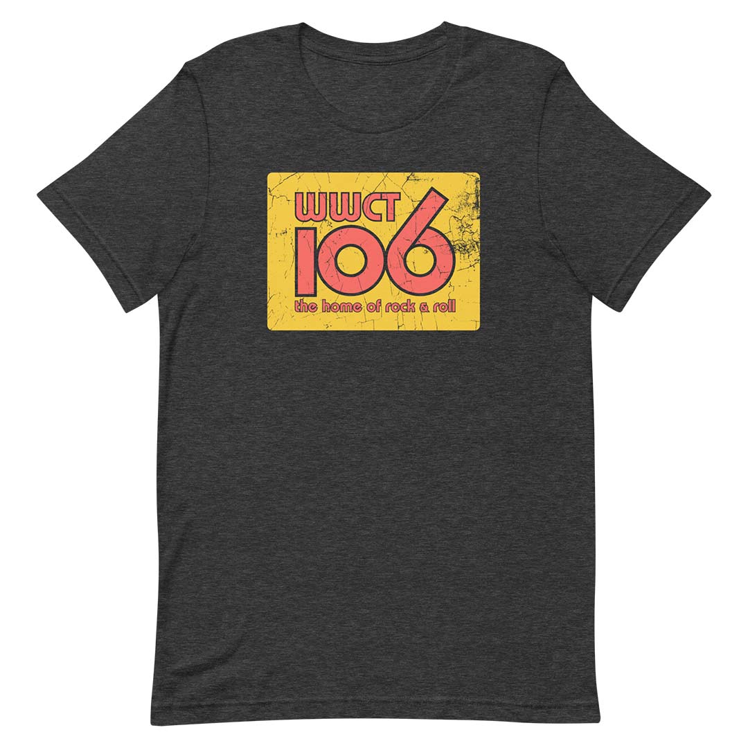 WWCT Rock 106 Peoria Radio Unisex Retro T-shirt