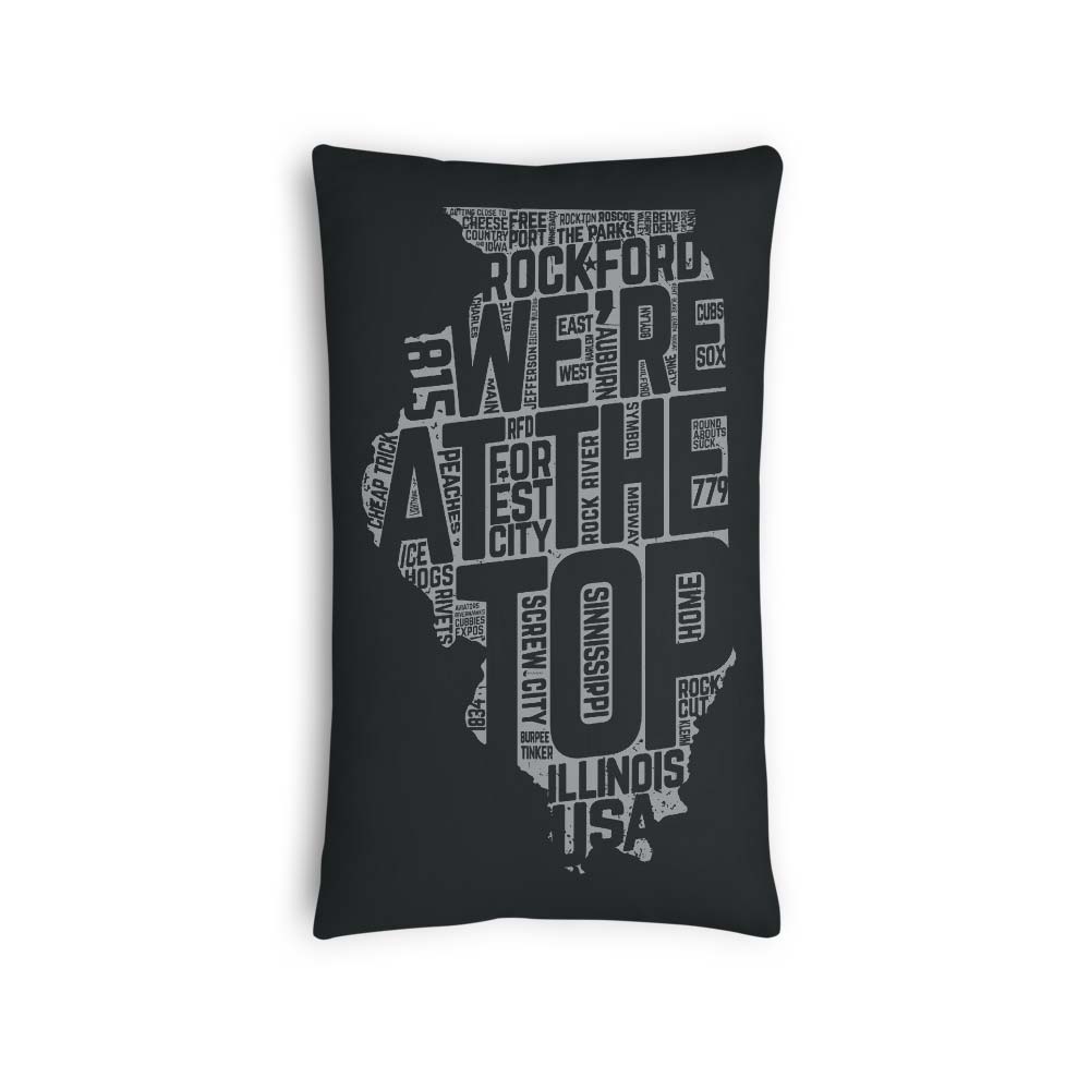We're At The Top in Illinois Pillow