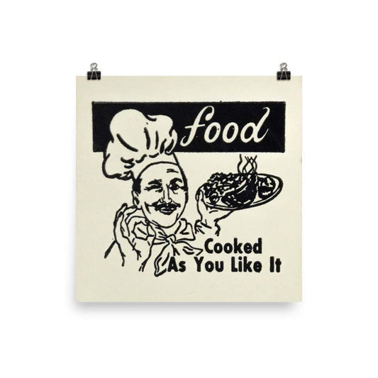 Food Cooked As You Like It Poster
